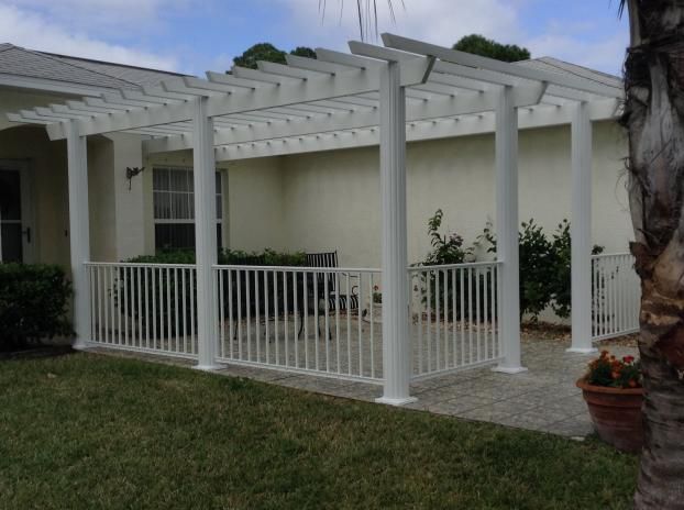 A recent patio cover job in the  area